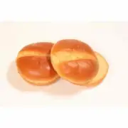 Rotella'S 3.5 Inch Frozen Brioche Split Top Bun (2.66 OZ, 48 Per Case)
