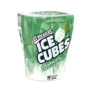 ICE BREAKERS ICE CUBES Spearmint Flavored Sugar Free Gum 40 Piece Bottle