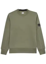 C.P. Company Diagonal Raised Cotton Sweatshirt - Khaki - M M