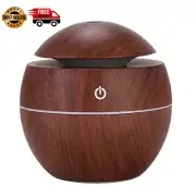 USB Ultrasonic Cool Mist Aroma Diffuser Humidifier | Wood Grain Design