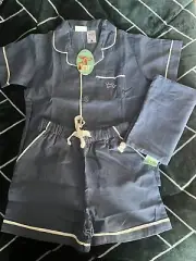 PETER ALEXANDER JNR KIDS PJ SET SIZE 5 BNWT ( 55 % LINEN , 45% COTTON)