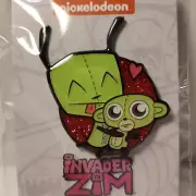 Invader Zim Gir and Teddy Enamel Pin Authentic Nickelodeon Collectible