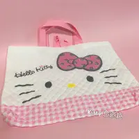 在飛比找Yahoo!奇摩拍賣優惠-[Kitty 旅遊趣] Hello Kitty 白色布手提袋