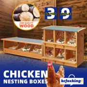 Wooden Duck Chicken Nesting Box House Hen Chook Laying Boxes Poultry Egg