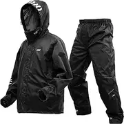 ドレス(Dress) AIRBORNE Rainwear, M - 3XL Size, Fishing, Rain Suit, Raincoat, Outdoor, Top and Bottom Set, Breathable Mesh, Waterproof, Water Repellent, School, Work, Large Size