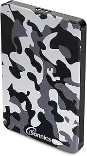 Sonnics 1TB Grey Camo External Portable Hard drive USB 3.0 super fast transfer speed for use with Windows PC, Apple Mac, Smart tv, XBOX ONE & PS4 Special Edition