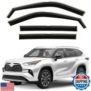 Window Deflectors Smoke Tinted in-Channel Side Window Vent Visor Deflectors R