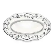 Lenox French Pearl Large Aluminum Bread Tray Platter New In Box Great Gift