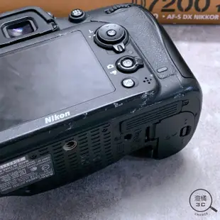 『澄橘』Nikon D7200 機身 Body 快門數：275XX 黑 二手 無中文《歡迎折抵 相機租借》A63326