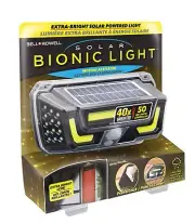 Solar Bionic Wall Light by Bell+Howell Solar Lights Outdoor with Motion Senso...