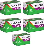 5 Rolls Fuji C200 35mm Film 135-36 FujiColor Fujifilm Color Print 2014