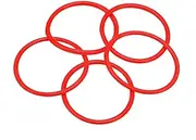 5 x Round Elastic Bands and Straps for Lego Technic Red