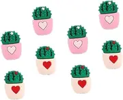 Gadpiparty 8Pcs Adorable Data Cable Sleeve Cute Cactus Design Charging Line Protectors for Frayed Cables Lightweight Portable USB Cable Protectors to Ensure Durability Full Protection