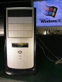 在飛比找Yahoo!奇摩拍賣優惠-【窮人電腦】跑Windows 98系統！自組聯強有ISA插槽