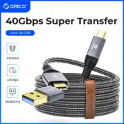 ORICO 2in1 40Gbps USBC USB 3.0 Cable PD100W Charger Cord 8K@60HZ for thunderbolt