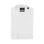 [EMPORIO ARMANI] EMPORIO ARMANI Stretch satin shirt with Guru collar Man 42 42 White