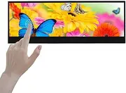 VSDISPLAY Portable Touch Monitor,14 inch 3840x1100 4K IPS Stretched Bar Display,Type C mini DP Video input,Dual Speakers, for DIY PC Case,Music Studio Screen,Advertising Panel
