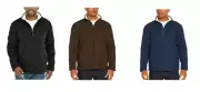 ORVIS Men’s Fleece Sherpa Lined Quarter Zip Pullover Sweater Variety