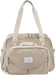BÉABA, Sac à Langer Genève, Modulable, Large Capacity, Multiple Storage compartments, Removable Front Pocket, Insulated Meal, Stroller Attachment System, Clay Earth