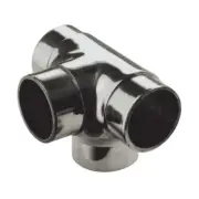 Lavi Industries 44-735/2 Satin (Brushed) Stainless Steel Flush Side Outlet Tee 2