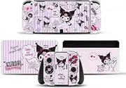 Kuitmor Skin Stickers Compatible with Switch OLED,Anime Vinyl Decal,Switch OLED Full Wrap Protective Skin Game Console Film Sticker - KLM Sweet Calling