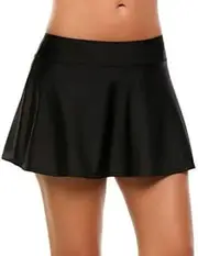 [Colygamala] Women's Athletic Skirt Tennis Quick Dry Active Skorts with Shorts Inner Black