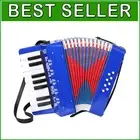 Lightweight Kids Accordion with 8 Bass Buttons - Musical Instrument Gift Idea