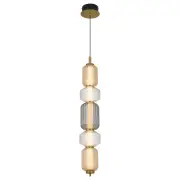 Torso 5 Light Pendant Light, Brass