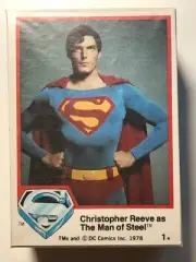 1978 Topps SUPERMAN The Movie Series 1 Complete CARD Set #1-77 Christopher REEVE