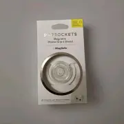 Popsockets- Popgrip For Magsafe - White Base, Clear/Transparent Grip