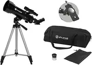 Zhumell - 70mm Portable Refractor Telescope - Coated Glass Optics - Ideal Telescope for Beginners - Digiscoping Smartphone Adapter