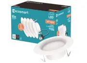 EcoSmart ECS 4 in. 2700K Integrated LED Recessed Trim 4,8,12,16,20,24-Pack