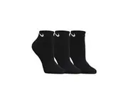 Nike Womens Mens Unisex Everyday Cushion Low Socks 3-Pack - Black/ White