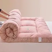 Futon Mattress-Japanese Futon,Thicken Tatami Mat Sleeping Pad,Foldable Soft Futon Bed Mattress, Quilted for Full Size Sleeping Bed, Student Dormitory Mattress, Camping Mattress
