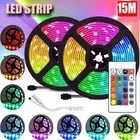 12V RGB LED Strip Lights 3528 15M 300 LEDS Car Boat Caravan 24key IR Controller