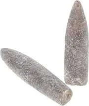 GARVALON 2pcs Natural Belemnite Specimen for Education Home Decor Authentic Geological for Paleontology Studies Unique Decorative Items for Geology Enthusiasts