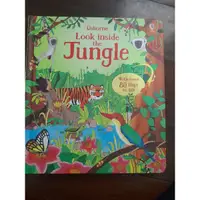 在飛比找蝦皮購物優惠-usborne look inside  the jungl