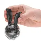 Manual Rabbit Ears Salt Pepper Mill Ball Shaped Plastic Abrader Dining Table