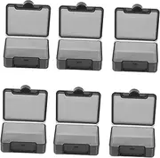 8Pcs Square Pill Box Transparent Lid Small Medicine Container for Travel Daily Pill Organizer with Compartments Dustproof and Lightweight Case for Purse for Medication