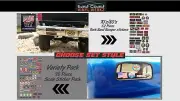 RC Crawler 1/10 Scale Bumper stickers - 2 Styles - for Axial scx10 RC4WD