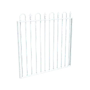 ProtectorAl 800 - 1200 x 1200mm Pearl White Aluminium Loop And Spear Pool Gate