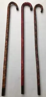 NEW Handmade Wooden Cane Walking Stick Mexican Aztec Made in Mexico