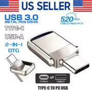 1/2TB Type C/USB-A USB 3.0 Flash Drive Thumb Drive Memory Stick for PC Lapto LOT