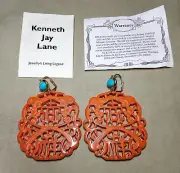 Kenneth Jay Lane Mexican Holiday Earrings