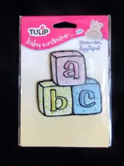 Tulip Baby Couture Iron-On Embroidered Applique ABC MINI BLOCKS