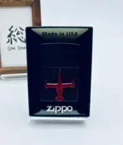 Zippo Oil Lighter Cowboy Bebop Sword Fish Metal Black Red Regular Case Japan New