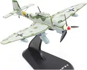 1/100 Alloy WWII German Stuka Junkers Ju-87 B-2 Bomber Model Die-Cast Airplane Fighter Miniature for Home Decoration