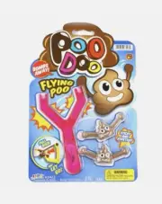 Ja-Ru Poo Doo Flying Poo Slingshot Toy PINK *NEW* Gag Gift • Stocking Stuffer