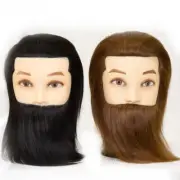 Male Mannequin Head With Beard for Practice Hairdresser Training Hair Styling