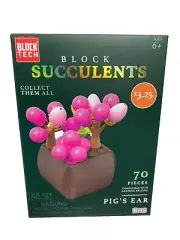 Block Succulents PIG'S EAR Building Block Set 70 Pieces